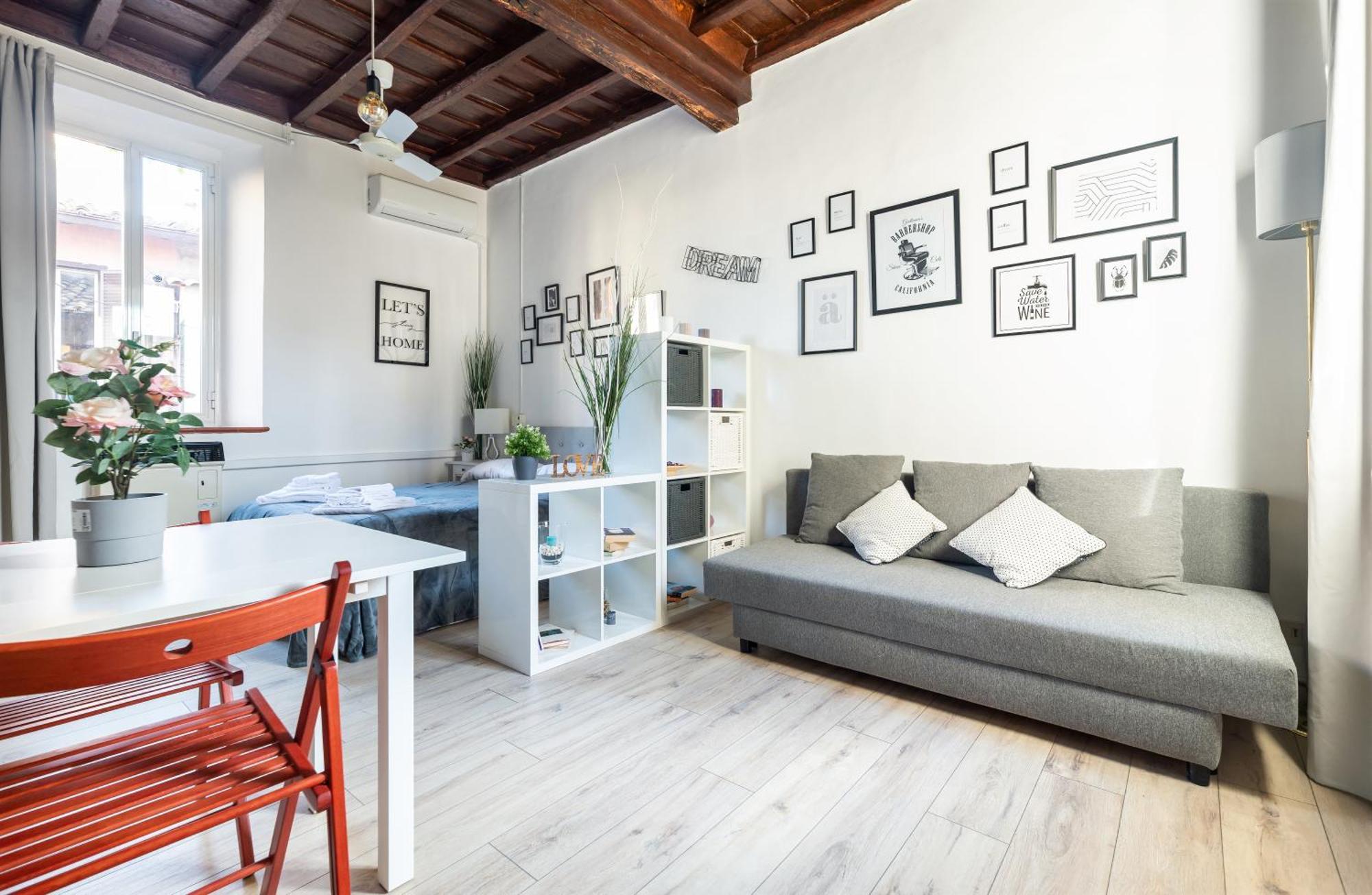 Cozy Studio Campo De Fiori Rom Exteriör bild